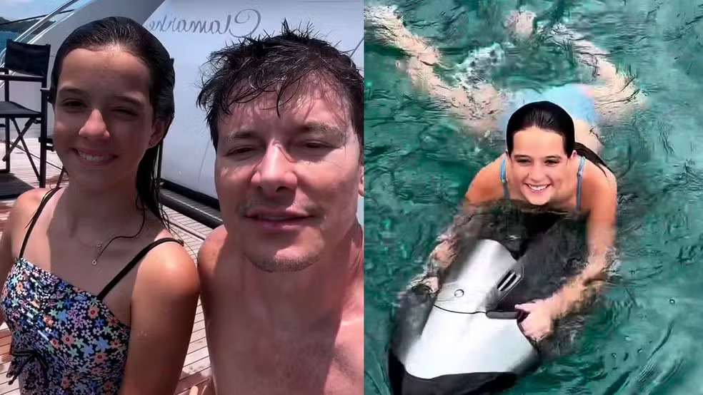 Filha de Rodrigo Faro Realiza Resgate no Mar